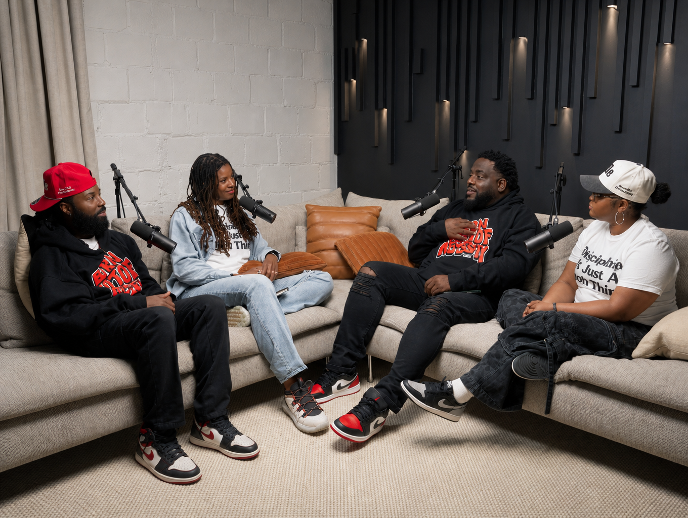 The Ville podcast hosts in conversation